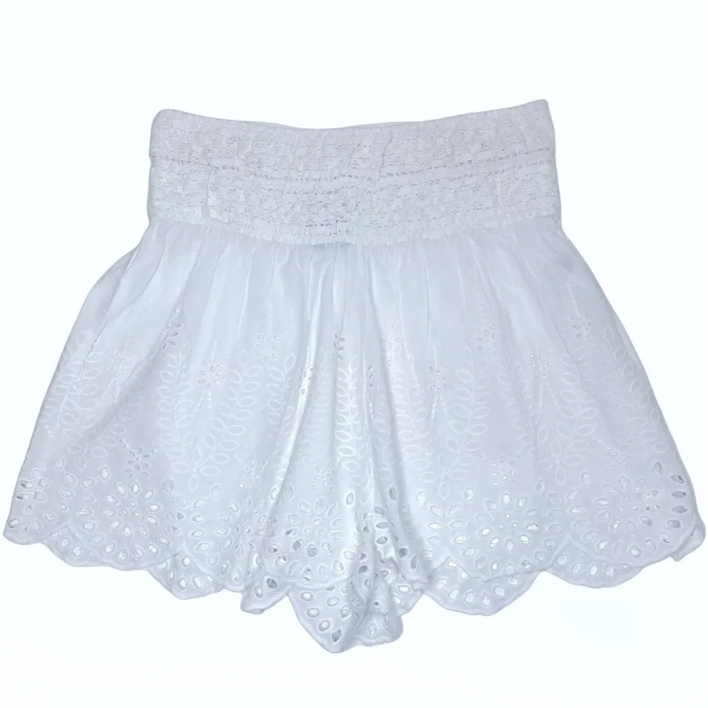Free People 100% Cotton Embroidered Women’s Shorts - S